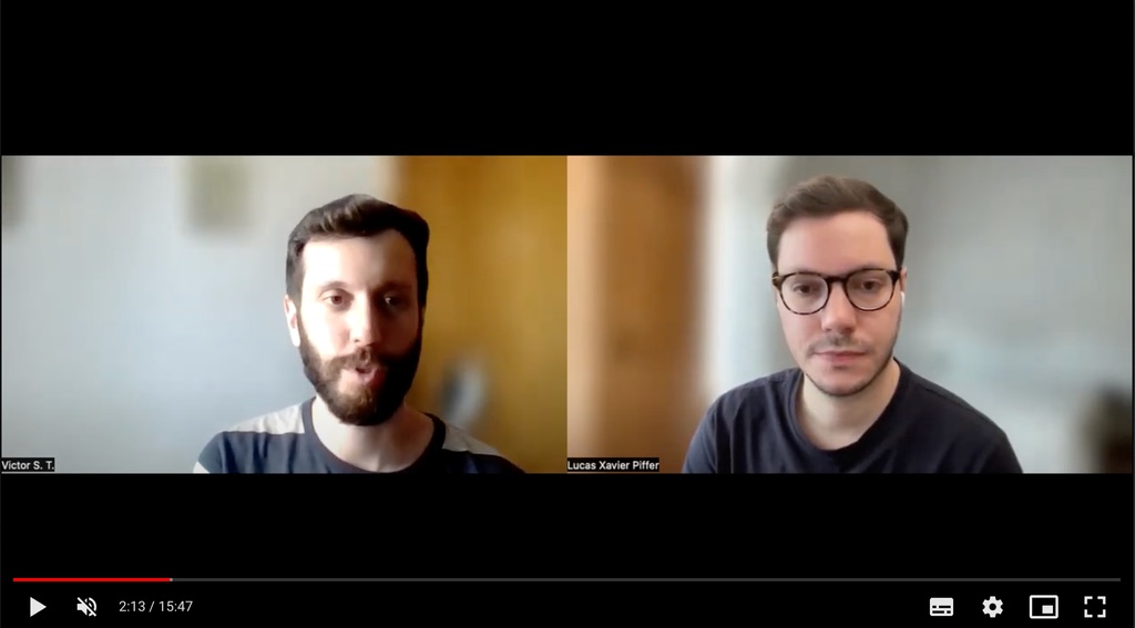 Registro da entrevista qualitativa