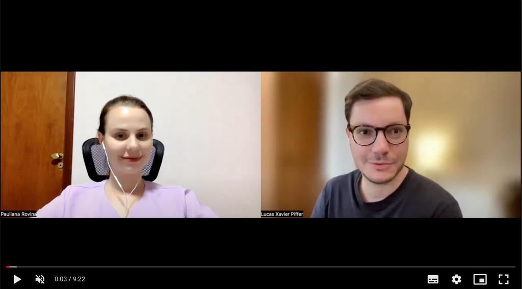 Registro da entrevista qualitativa